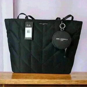Karl Lagerfeld Quilted Tote w/ Coin Purse